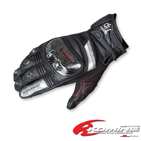 KOMINE GK-193 Protect Leather M-Gloves-GUREN