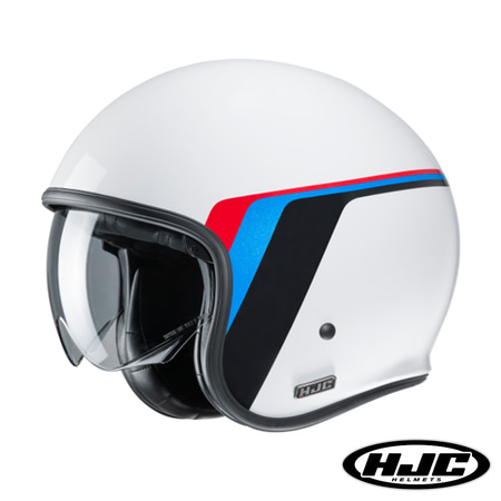 HJC V30 홍진 오픈페이스 헬멧 / 모던 빈티지 레트로 제트 JET / 내장형 대형 선 쉴드 적용