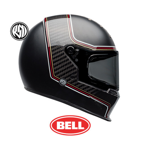 BELL 엘리미네이터 카본 RSD 더 차지 매트-글로스블랙  /벨 오토바이 풀페이스 헬멧