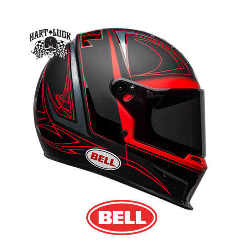 BELL 엘리미네이터 SE 하트-럭 블랙/레드  /벨 오토바이 풀페이스 헬멧