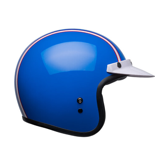 BELL 커스텀500 SE 식스 데이 스티브 맥퀸 블루/화이트 벨 오토바이 오픈페이스 헬멧
