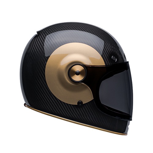BELL 불릿 카본 TT 블랙/골드 오토바이 클래식 풀페이스 헬멧