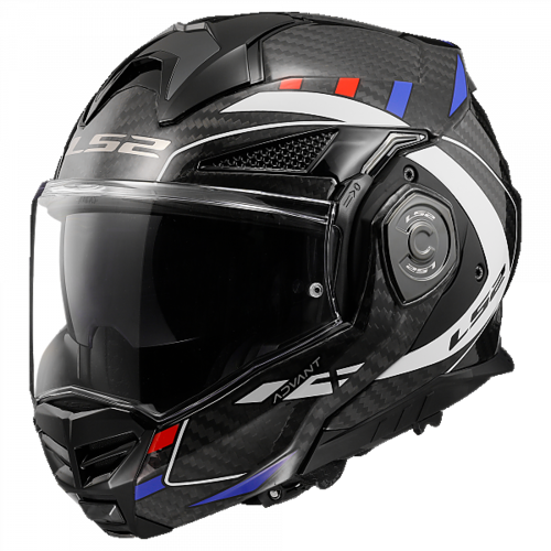 LS2 오토바이 카본 시스템 모듈러 헬멧 FF901 ADVANT X CARBON FUTURE WHITE BLUE