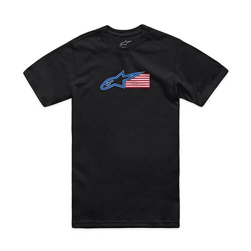 알파인스타 캐주얼 라이딩 티셔츠 RACING USA CSF TEE - BLACK