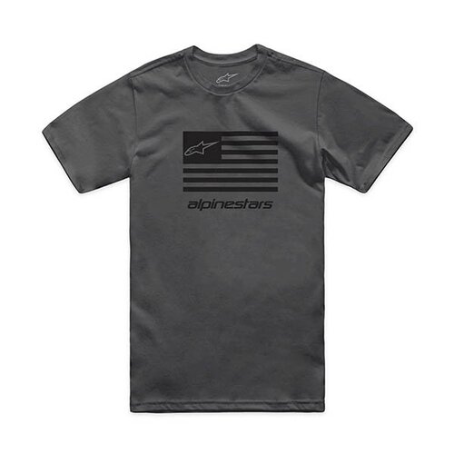 알파인스타 캐주얼 라이딩 티셔츠 FLAG CSF TEE - CHARCOAL/BLACK