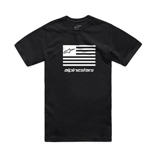 알파인스타 캐주얼 라이딩 티셔츠 FLAG CSF TEE - BLACK/WHITE