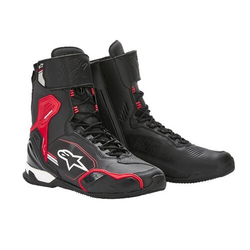 알파인스타 부츠 라이딩 슈즈 SUPERFASTER SHOES - BLACK BRIGHT RED WHITE 오토바이 신발