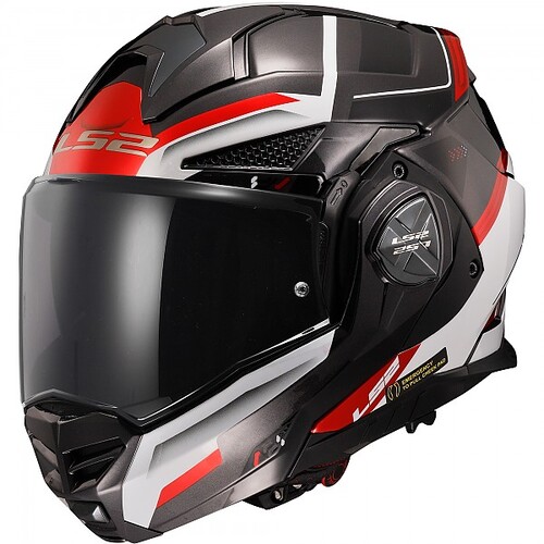 LS2 오토바이 시스템 모듈러 헬멧 FF901 ADVANT X SPECTRUM Black White Red
