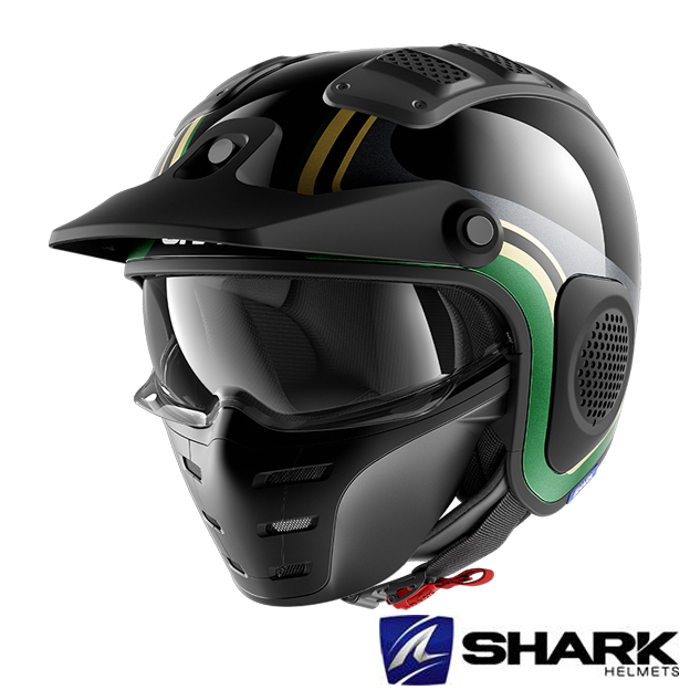 샤크헬멧 X-DRAK HISTER KGQ 클래식 풀페이스 바이크 오토바이 헬멧 하이바